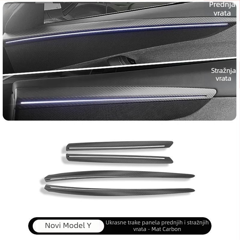 Tesla Model Y unutarnji dekorativni panel za kvaku vrata i gumb za podizanje