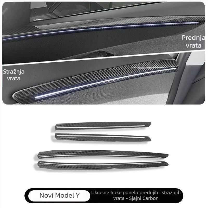 Tesla Model Y unutarnji dekorativni panel za kvaku vrata i gumb za podizanje