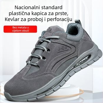 Sigurne radne cipele Foot Shield s plastičnom zaštitom prstiju, otpornost na udarac i probijanje, lagane i prozračne