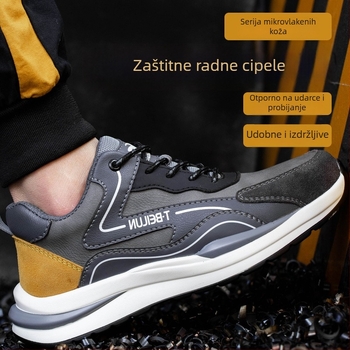 Vodootporne muške cipele za sigurnost s zaštitom od udara i perforacije, električna izolacija, prozračne, izdržljive