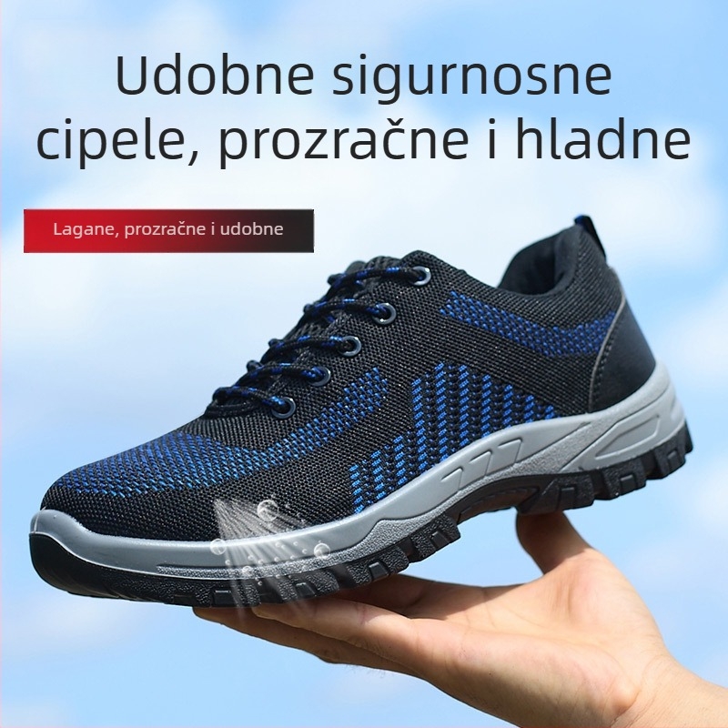 Prozračne sigurnosne cipele s 6 kV izolacijom, zaštita od udara i probijanja, električarske cipele s plastično-čeličnim vrhom, izdržljiv čvrsti potplat
