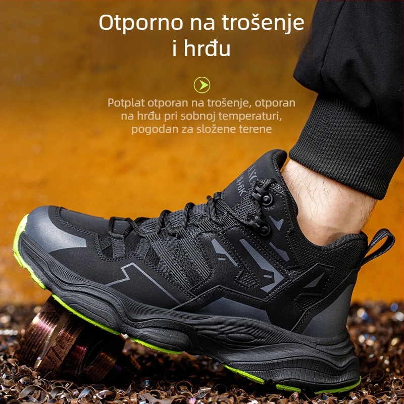 Muške cipele za sigurnost s plastičnim vrhom, lagane, otporne na udarce i probijanje, izolirane, s zaštitom protiv mirisa, visoke zimske radne cipele