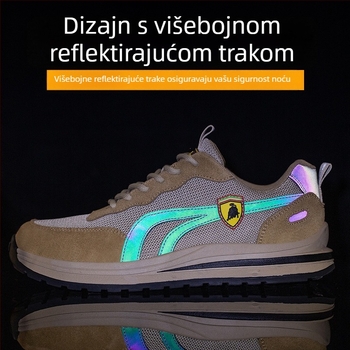 Izolirane električarske cipele s plastičnim vrhom, zaštita od udara i probijanja, lagane i prozračne radne cipele za gradilište