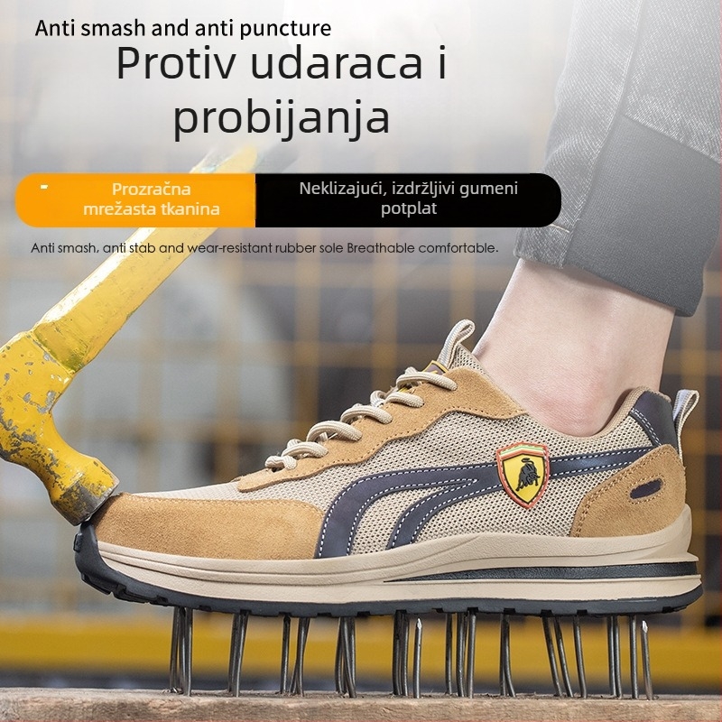 Izolirane električarske cipele s plastičnim vrhom, zaštita od udara i probijanja, lagane i prozračne radne cipele za gradilište