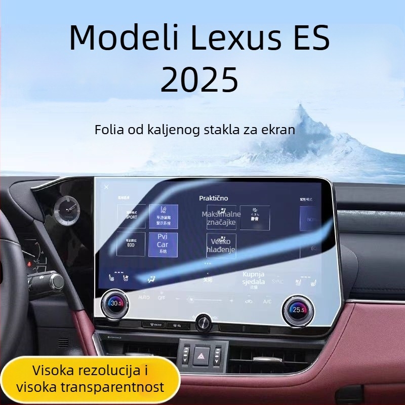 Shadow Wave zaštitno staklo za zaslon za navigaciju Lexus ES 2025 – središnji zaslon