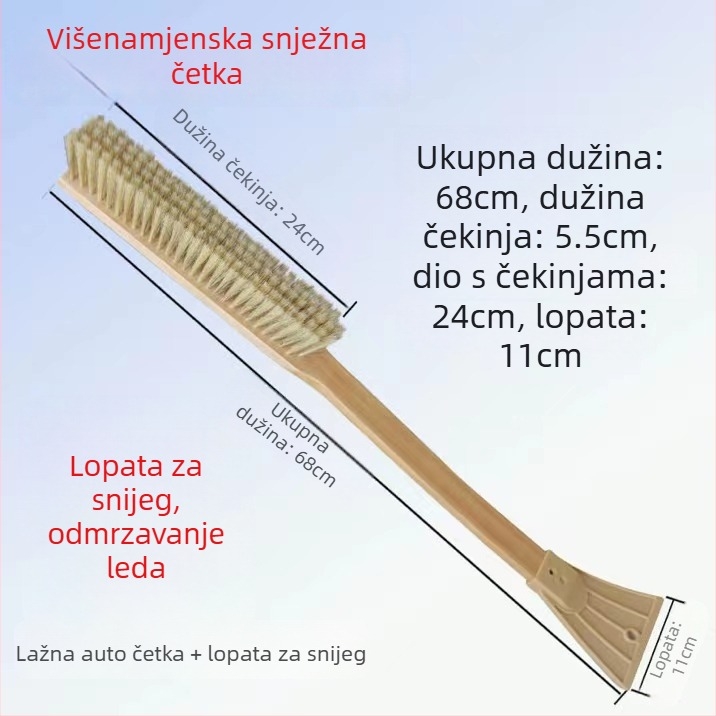 Četka za pranje automobila s dugom drškom i mekanim svinjskim dlačicama | Materijal: Drugo; Marka: Drugo; Vrsta: Četka za pranje automobila