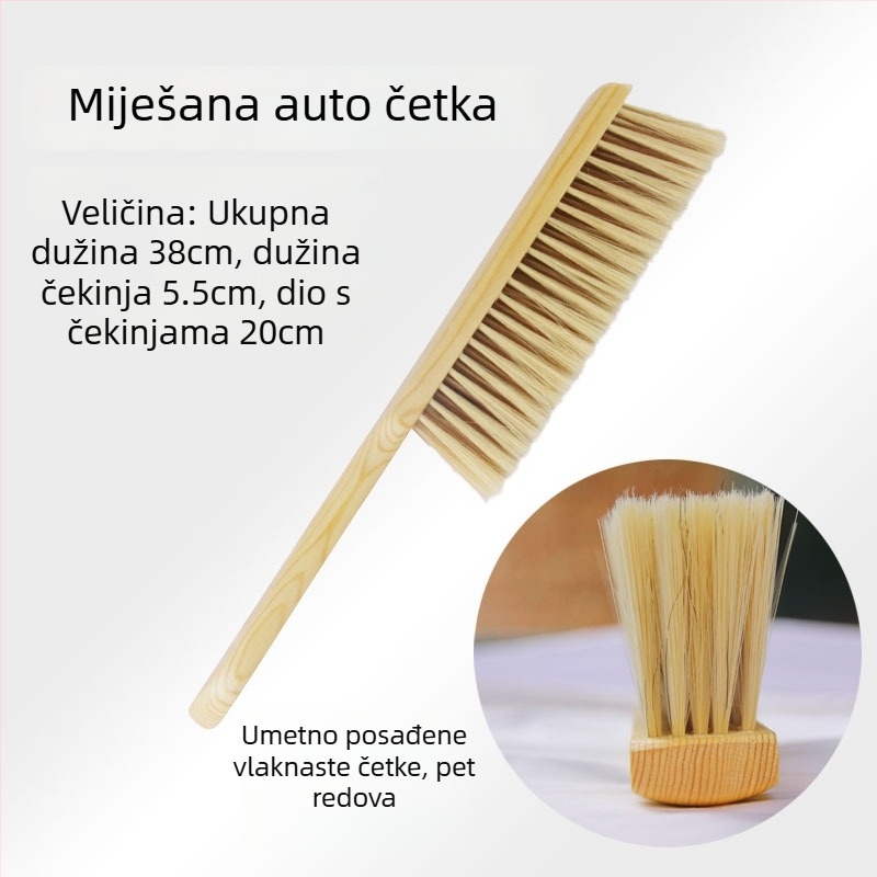 Četka za pranje automobila s dugom drškom i mekanim svinjskim dlačicama | Materijal: Drugo; Marka: Drugo; Vrsta: Četka za pranje automobila