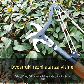Guys Dvostruke glave škarice за visoke grane s kliznim mehanizmom, oštrica 35 mm, težina 60 g