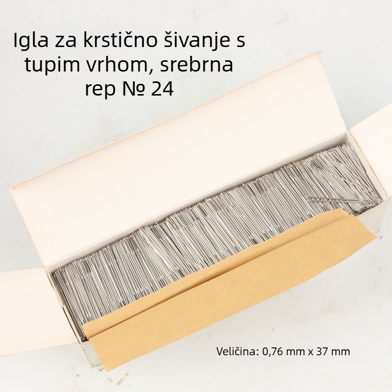 Igla za vezenje, tupim vrhom, krstno vezenje, paket 10.000 komada