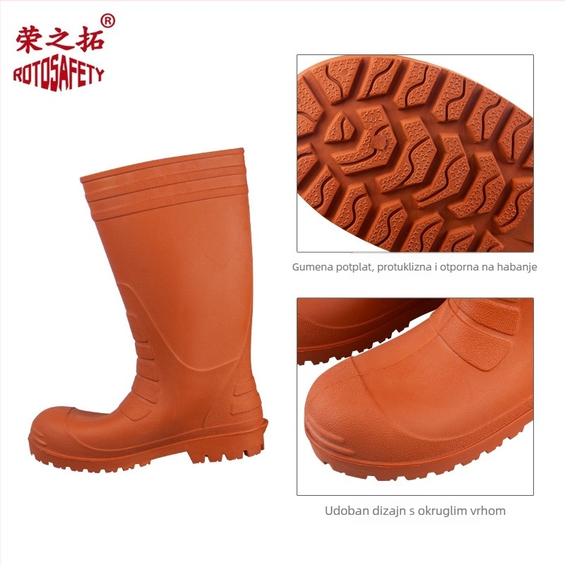 Izolirane čizme za 40kV visok napon, Razina 4 za rad uživo, od gume