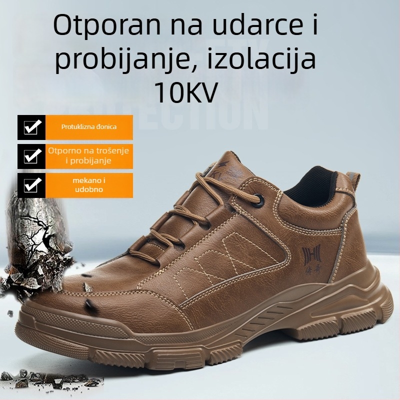 Muške cipele sigurnosti za rad s električnom zaštitom – izolirane do 10 kV, otporne na udarce i prodiranje, otporne na kiseline i lužine, protuklizne, otporne na ulje