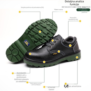 Izolirane radne cipele od poliuretana, niskog profila, zaštitne