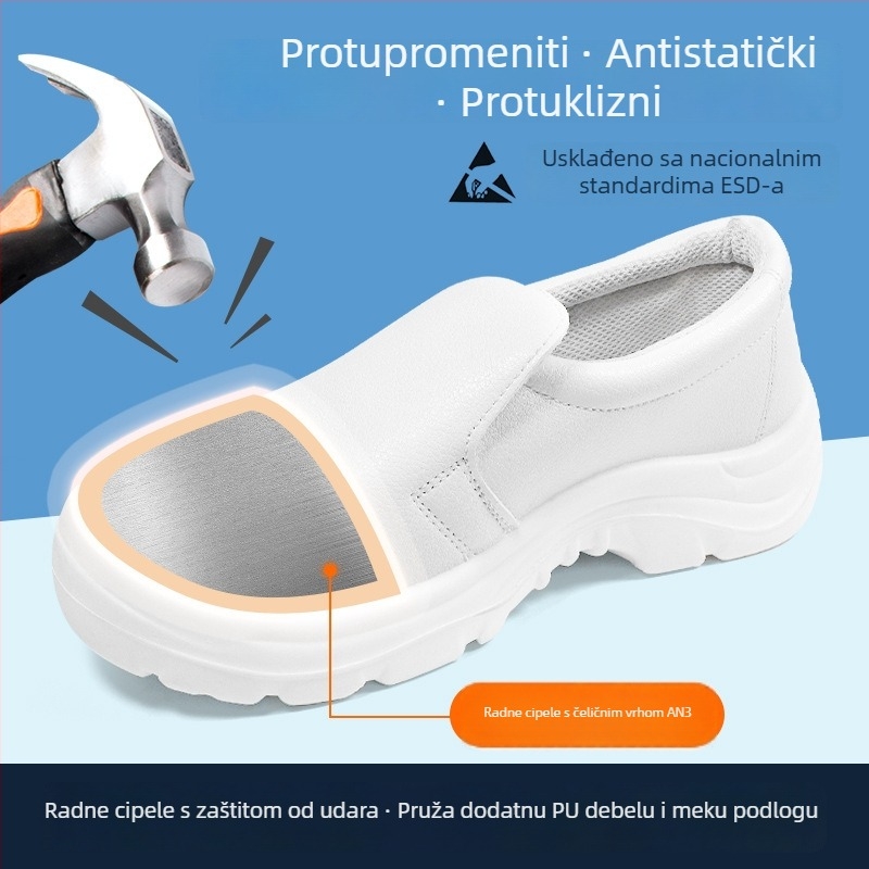PU sigurnosne radne cipele s čeličnim prstom, zaštita od probijanja, zaštita od udara, antistatične