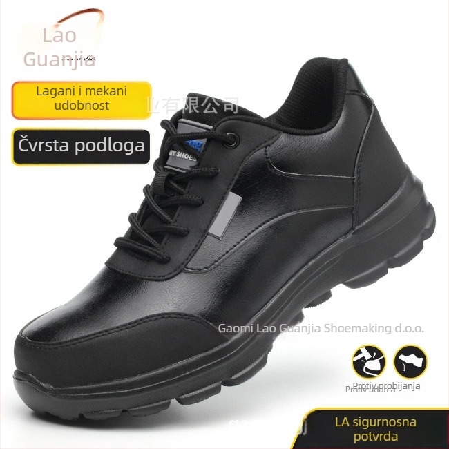 Radne cipele s čeličnom prstom, lagane, koža od mikrovlakana, niski profil, za sve sezone, otporne na udarce i probijanje