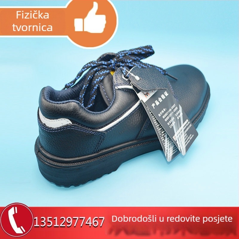 Huayu Muške cipele za gradilište – s čeličnim prstom, protupklizne, izolirane, za sve sezone