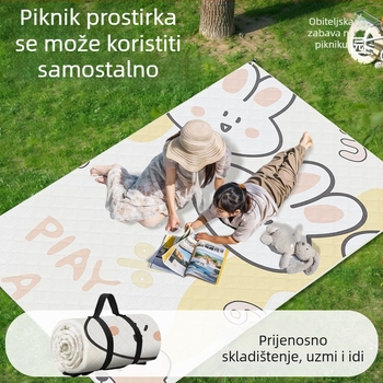 Ultrazvučna vanjska piknik podloga za plažu, vodootporna i protuklizna, Oxford tkanina, 500 g, za 2–4 osobe, strojno pranje