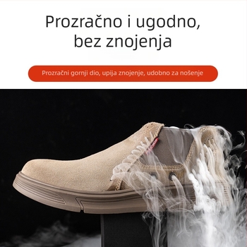 Sigurne radne cipele za zavarivanje, prozračni gornji dio, čelični prst, otporne na udarce i proboje, slip-on (prozračni gornji dio, čelični prst, otporni na udarce, proboje)