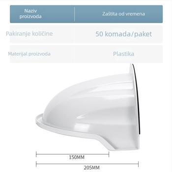 ABS zaštitni pokrov za kameru za nadzor protiv kiše s blokiranjem svjetla za prepoznavanje lica, zidni nosač, vanjska vodootpornost