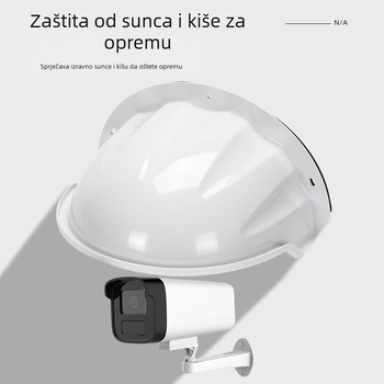 ABS zaštitni pokrov za kameru za nadzor protiv kiše s blokiranjem svjetla za prepoznavanje lica, zidni nosač, vanjska vodootpornost