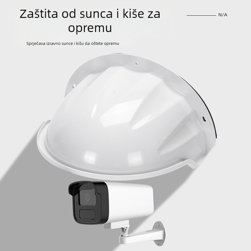 ABS zaštitni pokrov za kameru za nadzor protiv kiše s blokiranjem svjetla za prepoznavanje lica, zidni nosač, vanjska vodootpornost