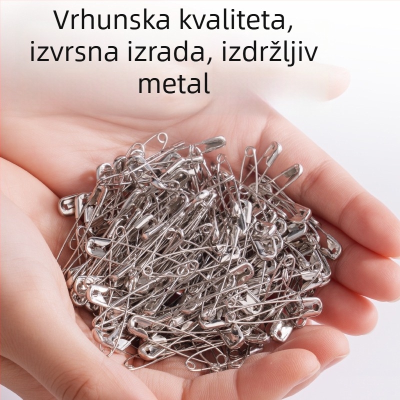 Zakrivljena sigurnosna igla broš, čelik, starog stila kopča, model ts400, pakirano u kutiji