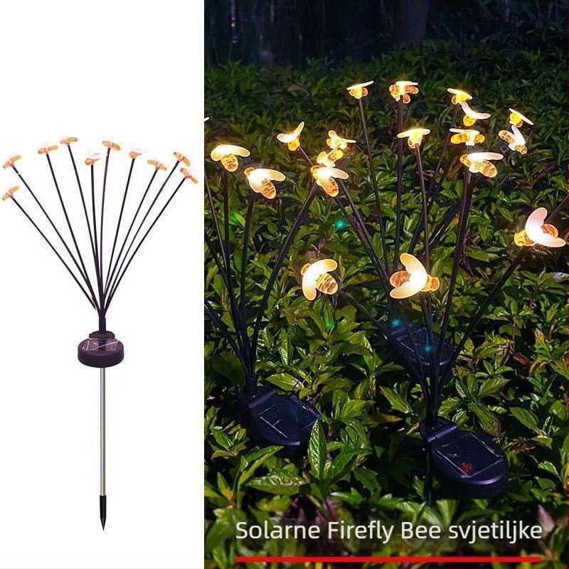 Solarna lučica lampa za vanjski vrt – oblik životinje, nehrđajući čelik, IP55, 20W, >36 sati