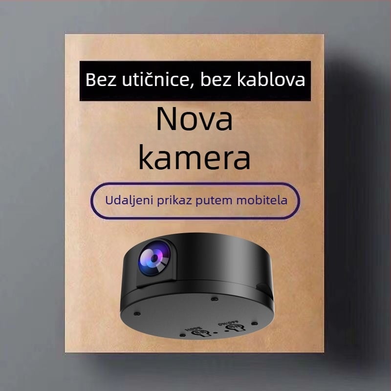 Bežična pametna kamera 1080p, kontrola putem mobilne aplikacije, domet 10–30 m, unutarnja upotreba, noćni vid