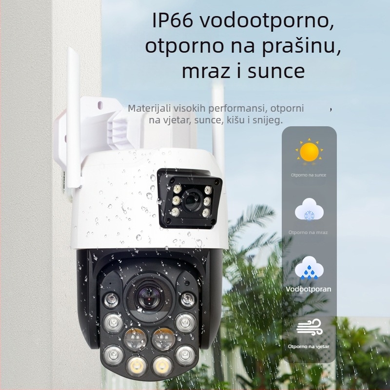 Kamera kuglastog oblika s 99× optičkim zumom, 4G, Wi‑Fi bez troškova podataka doživotno, humanoidno praćenje, za vanjsku upotrebu, daljinsko upravljanje putem mobilnog telefona