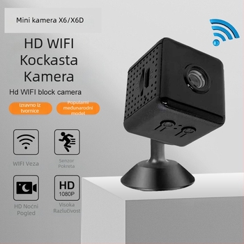 X6d Pametna unutarnja kamera, 3,6 mm objektiv, 1080p, domet 10-30 m, upravljanje putem mobilne aplikacije, kompatibilno s Androidom i iOS-om