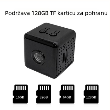 X6d Pametna unutarnja kamera, 3,6 mm objektiv, 1080p, domet 10-30 m, upravljanje putem mobilne aplikacije, kompatibilno s Androidom i iOS-om