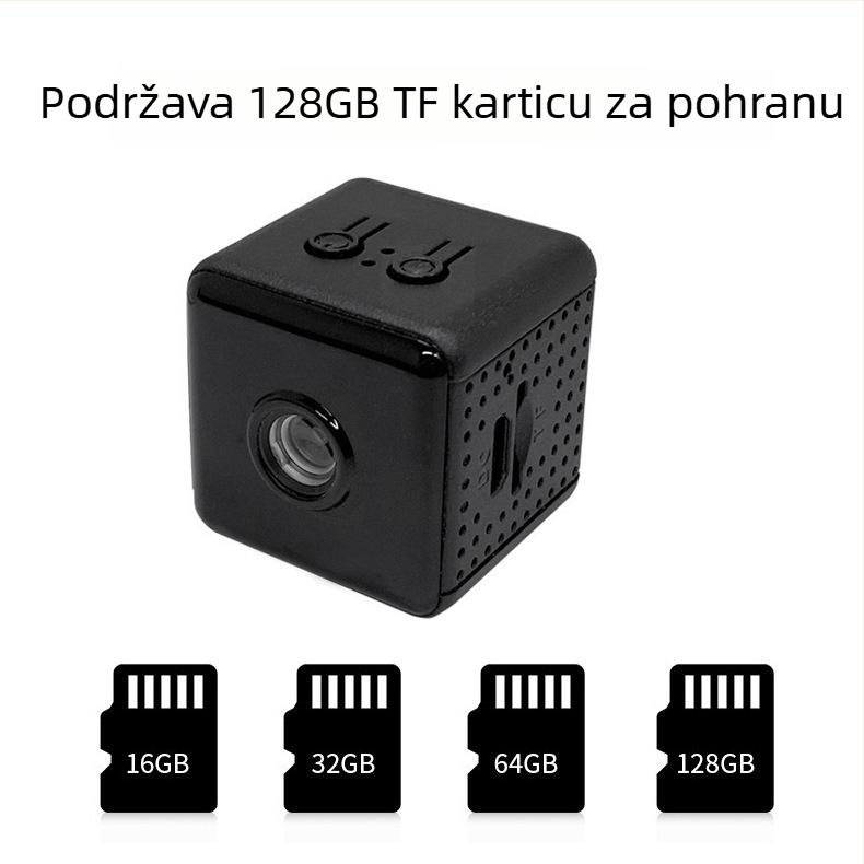 X6d Pametna unutarnja kamera, 3,6 mm objektiv, 1080p, domet 10-30 m, upravljanje putem mobilne aplikacije, kompatibilno s Androidom i iOS-om