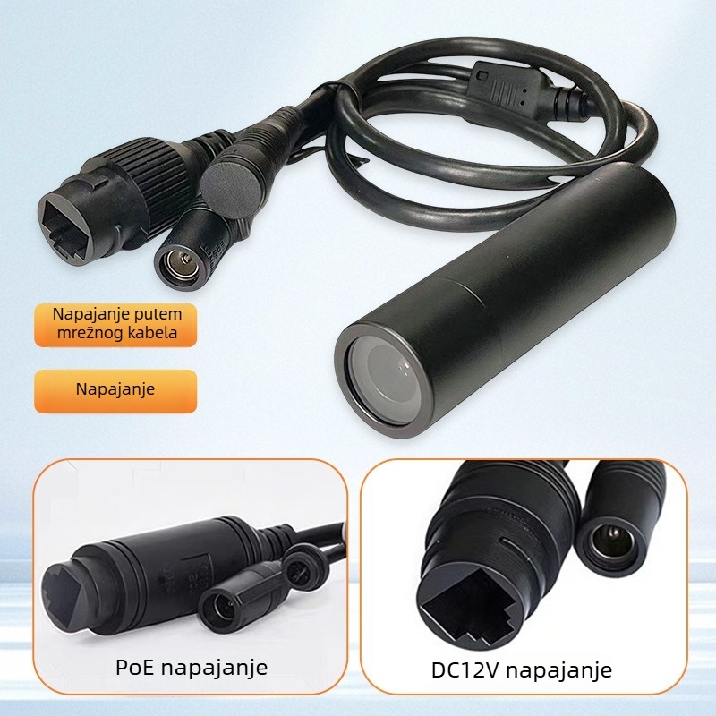 Kućna vodootporna 4MP HD daljinska mrežna kamera u držaču za olovku, industrijska kamera s kabelskim PoE
