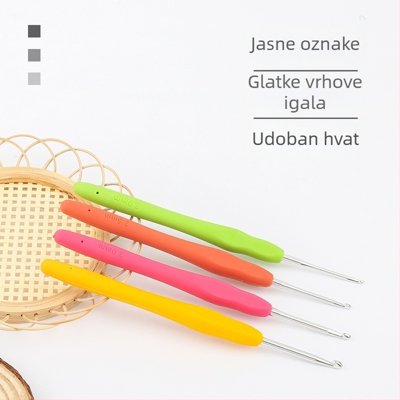 Set konaca za crochet, 4-žilni mliječno pamuk, Reel marka, kutija s 40 komada, 303 g, za ručno pletenje
