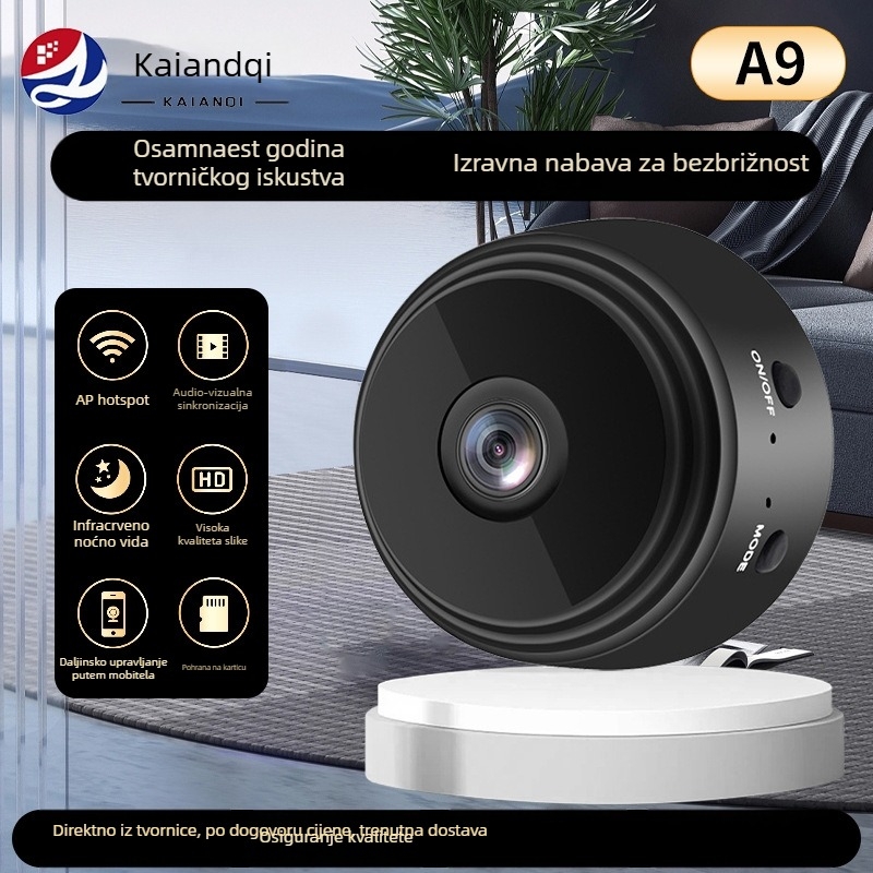 A9WiFi vanjska kamera za nadzor, bežična mini IP kamera za dom, HD pregled na mobitelu