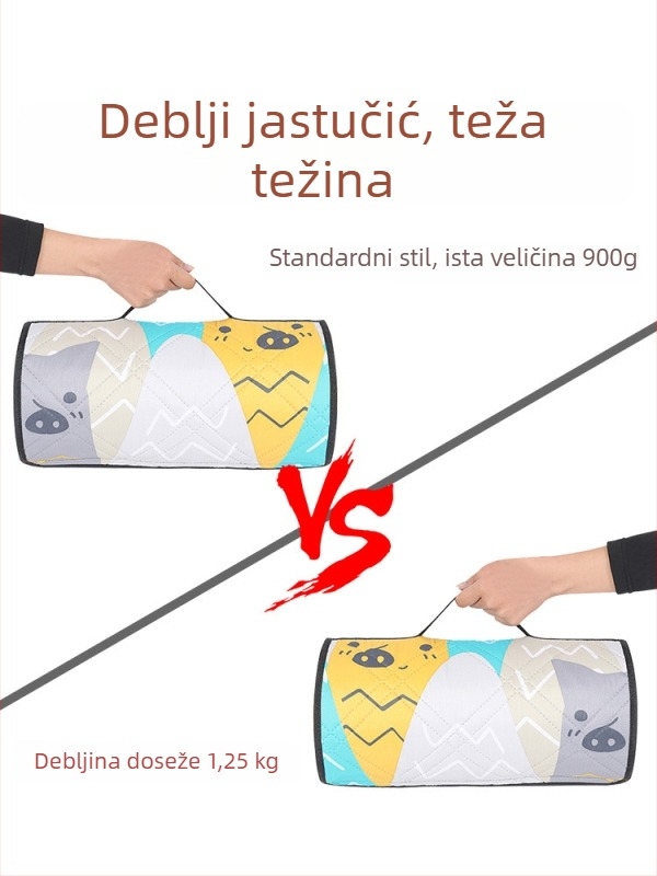Miss Eko debeli ultrazvučni vodootporni piknik podmetač za kampiranje, prijenosni, strojno pranje, PEVA i poliester, 2,4 kg