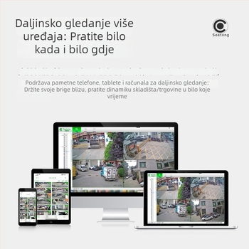 Seetong unutarnja mrežna kamera s glasovnim interkomom, detekcija ljudskih figura, noćni vid i infracrvena AI kamera