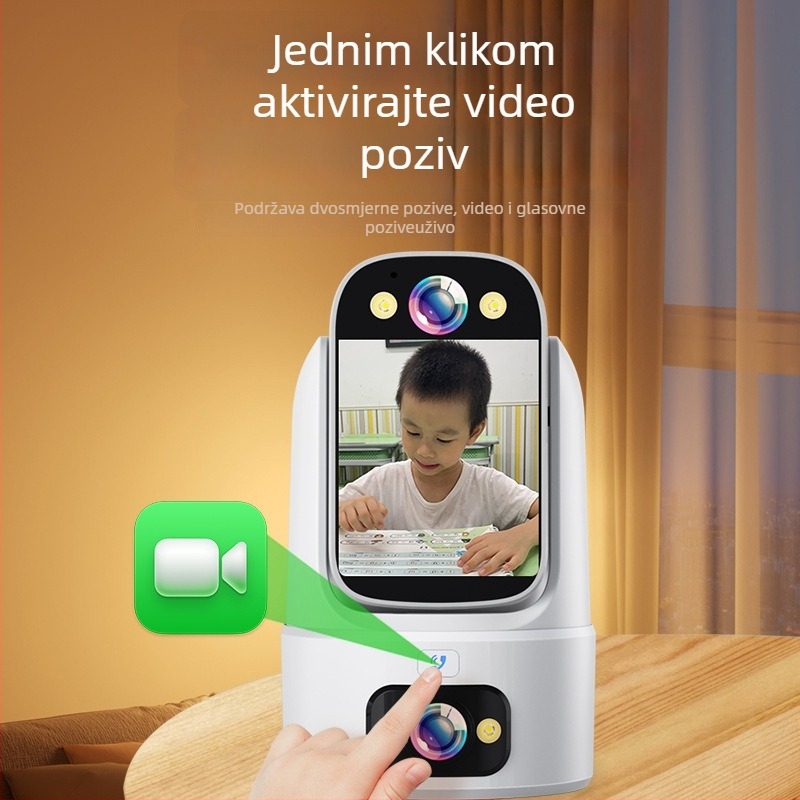 360° vizualna kamera za kućno praćenje i skrb o starijima i djeci, daljinsko pozivanje jednim dodirom, nadzor bebe.