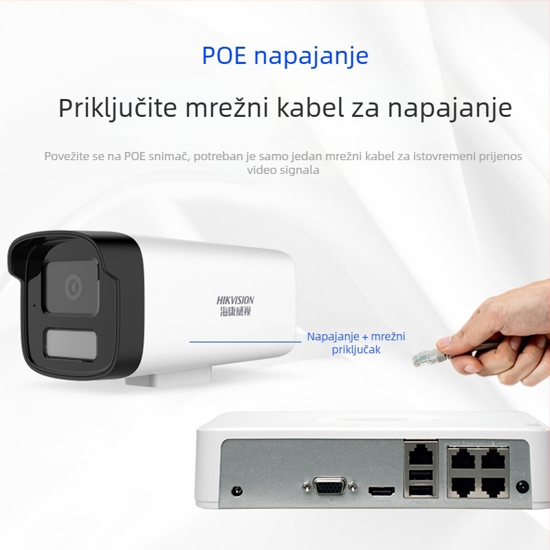 Hikvision DS-IPC-B12HV3-LA vanjska mrežna kamera 2MP u boji POE s ugrađenim mikrofonom