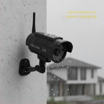 Solarna lažna kamera za nadzor sa LED svjetlom i antenom