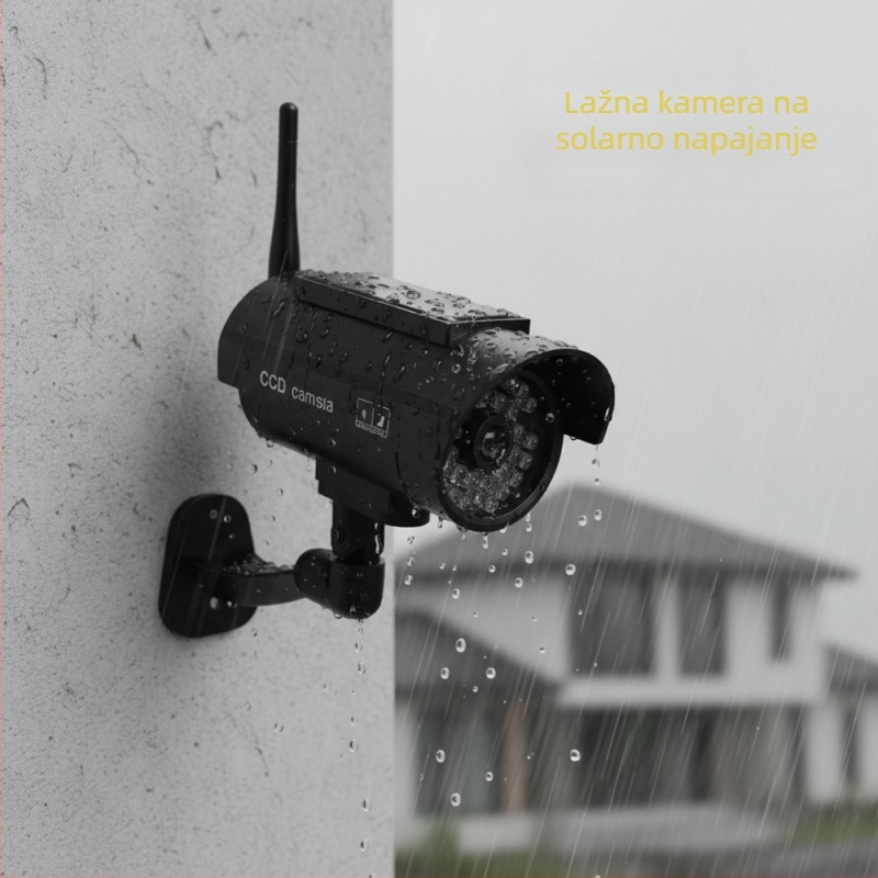 Solarna lažna kamera za nadzor sa LED svjetlom i antenom