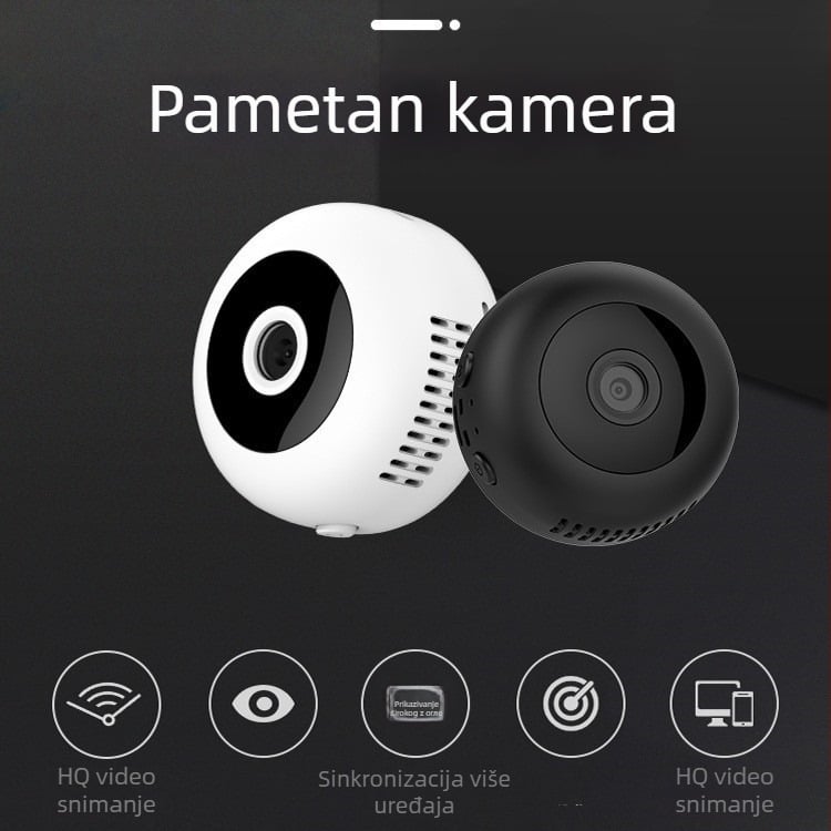 XGA H10 WiFi mrežna kamera, objektiv 3.6 mm, IR noćno snimanje 5–10 m, minimalno osvjetljenje 0.001 lux, SNR > 48 dB