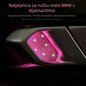 Unutarnji interijer automobila: naljepnica za unutarnje dveri s kristalima, marka Snblo, univerzalna primjena, poklopac retrovizora