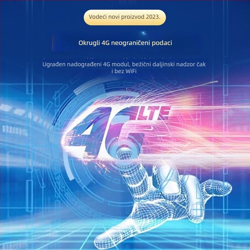 4G sve-u-jednom bežična kućna kamera s iznimno dugim stanjem pripravnosti i punjivim monitorom