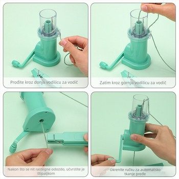 CHW Set za pletenje užadi – Mali ručni set alata za pletenje vune i DIY nakit, 204 g, minimalistički stil