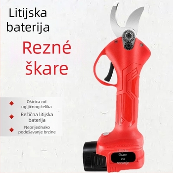 Bežične električne škare za orezivanje, prijenosne i višefunkcionalne, za grane voćnih stabala