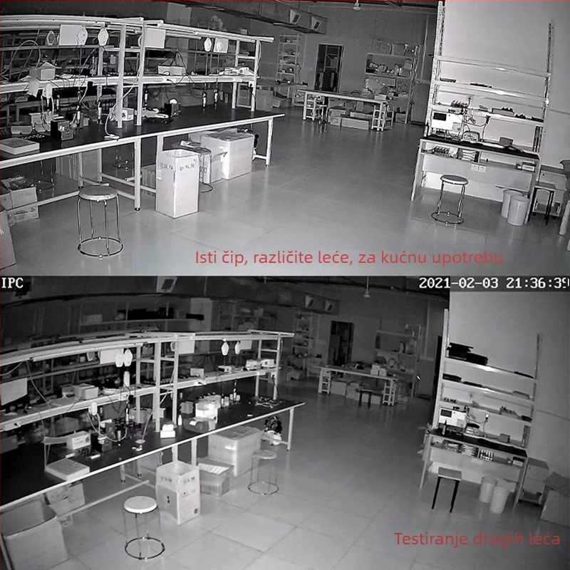 Rui Doctor 2 WiFi dome kamera, 3 inča, unutarnja i vanjska upotreba, potpuno u boji, tiha, vodootporna, infracrveno nadgledanje