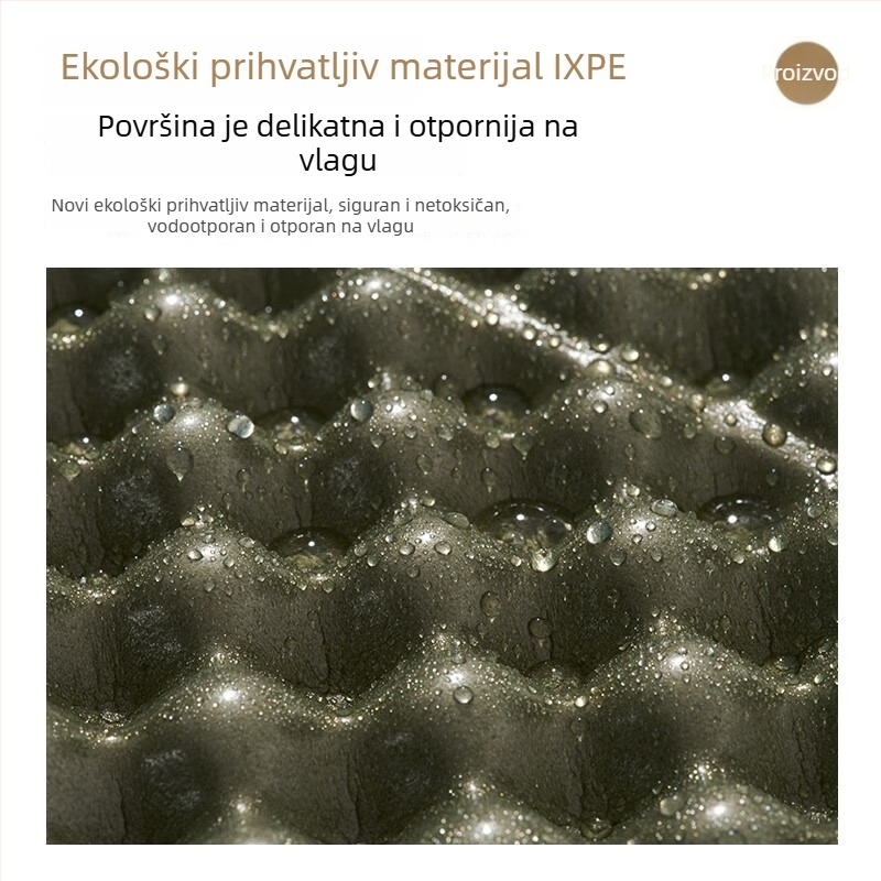 Kamping jastuć za sjedenje, sklopiv i debeo, protuklizni i vodootporni, za 1-2 osobe