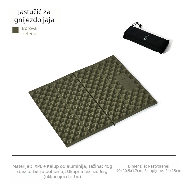 Kamping jastuć za sjedenje, sklopiv i debeo, protuklizni i vodootporni, za 1-2 osobe