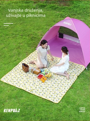 Vanjska podloga za piknik i kampiranje, vodootporna, otporna na vlagu, debela, 120 cm, Oxford tkanina