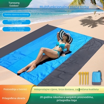 Plažni madrac, vodootporan i otporan na vlagu, 210T poliester tafta, prijenosni za kampiranje i piknik